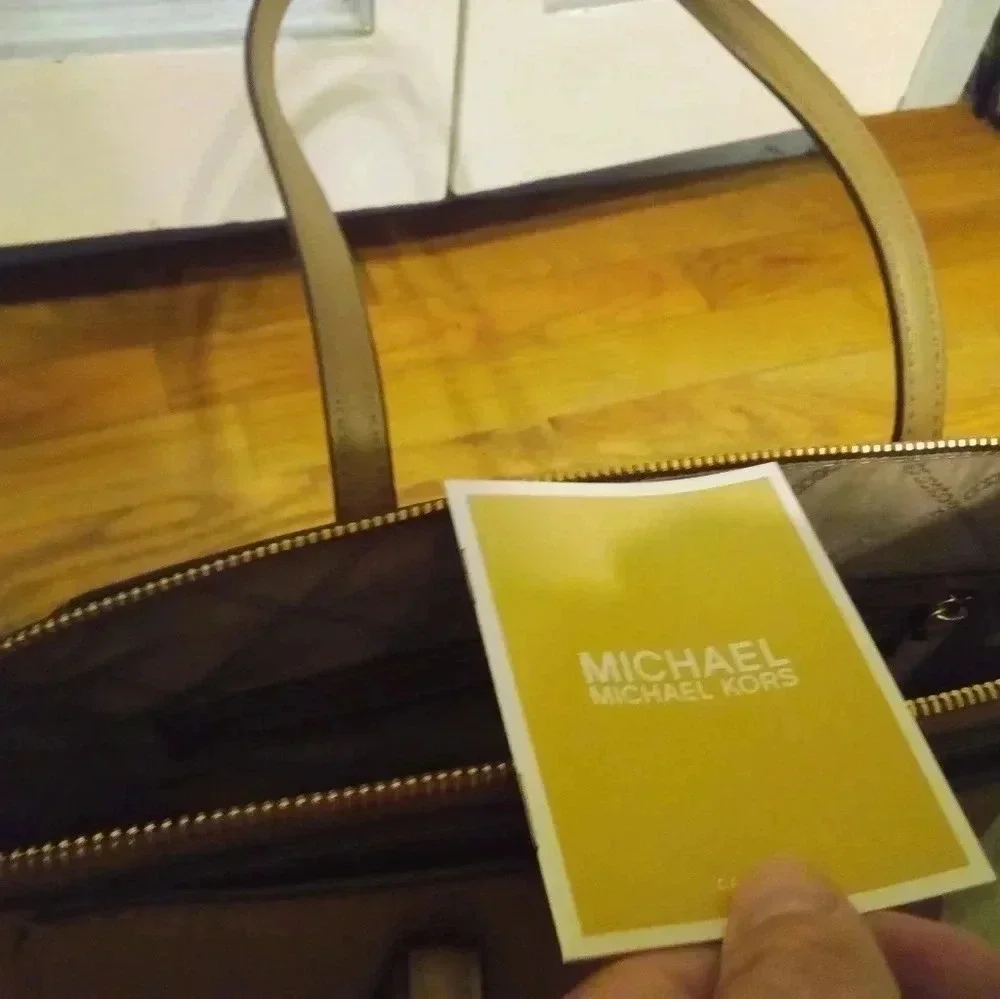 Michael Kors Tan Leather Large Tote Bag